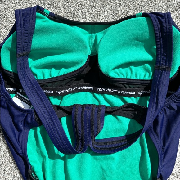 NWOT SPEEDO Women’s One Piece PowerFLEX Eco Bathing Suit Size 10 - Picture 4 of 7